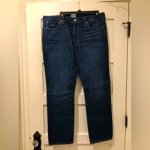 New Jcrew men’s jeans 770 straight fit 36/30 dark wash